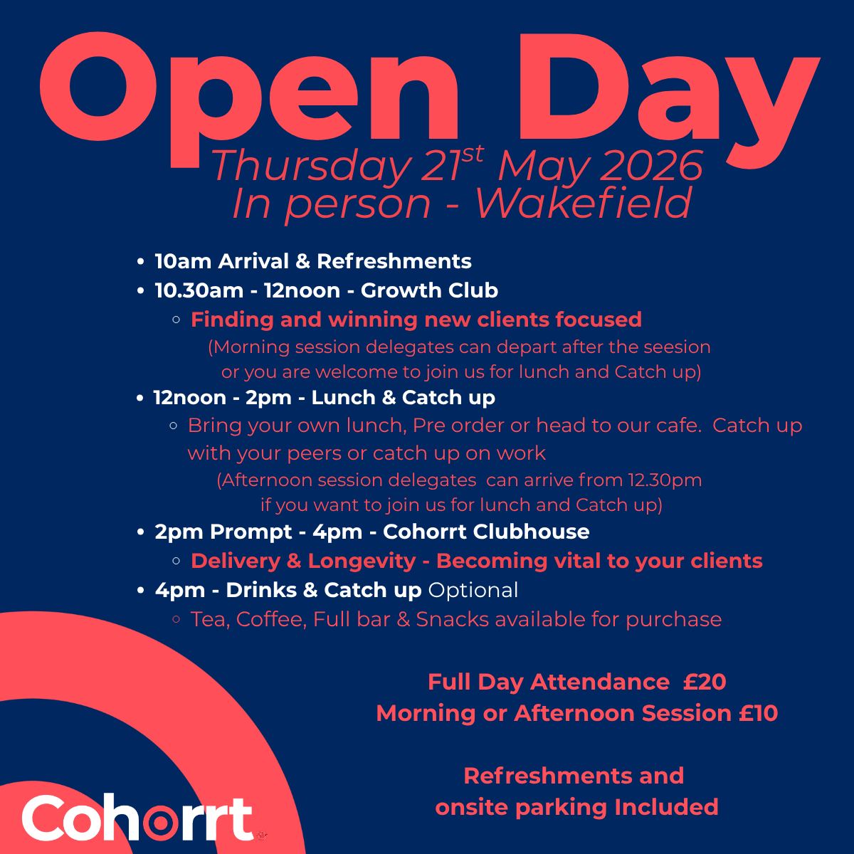 Cohorrt - In person Open Day